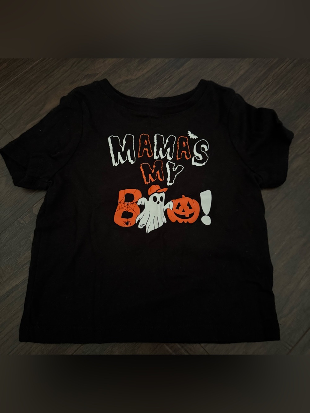 Mama's My Boo! Halloween Graphic Tee - Black, Orange, White